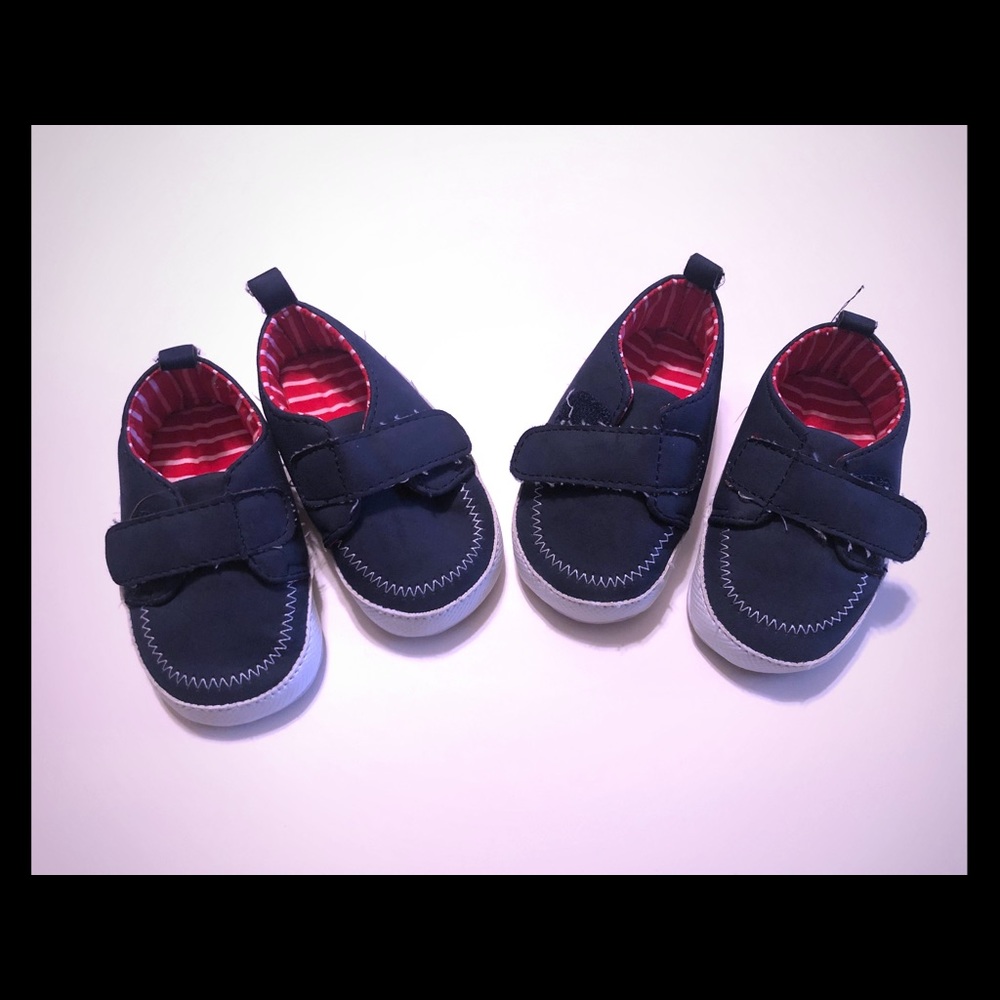 Caters Blue 0-3 Shoes for Twin Boys